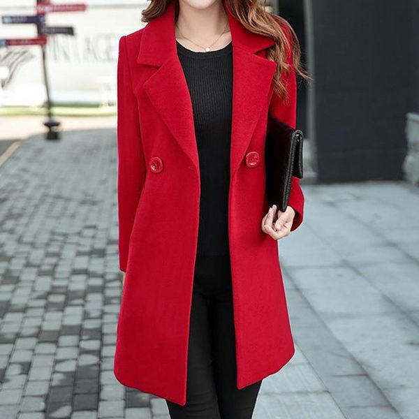 2020 wool coat women autumn winter lady multicolor long sleeve warm soft coat office lady robe femme, Black
2020 wool coat women autumn winter lady multicolor long sleeve warm soft coat office lady robe femme, Black