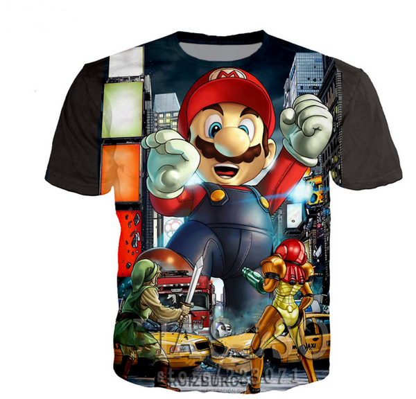 2019 новые горячие продажи моды мультфильм super mario bros футболка футболка 3d печатный унисекс пара летние топы футболки с коротким рукав, White;black
2019 новые горячие продажи моды мультфильм super mario bros футболка футболка 3d печатный унисекс пара летние топы футболки с коротким рукав, White;black