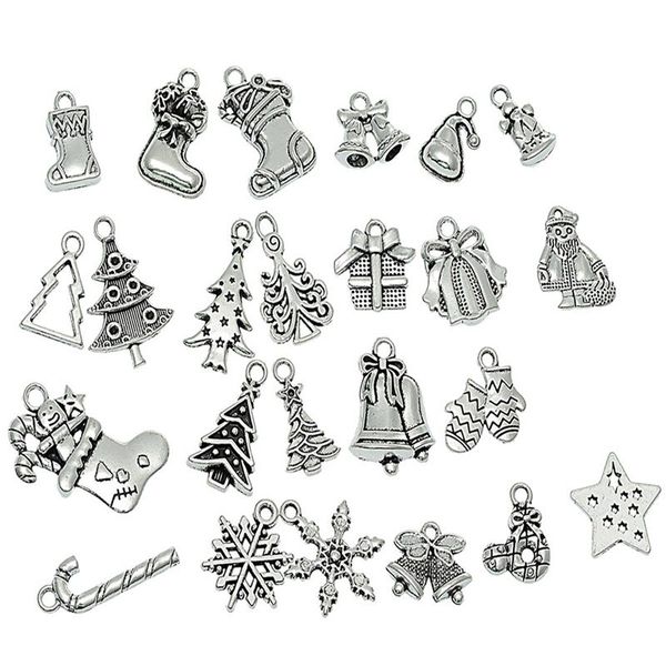 24/44/50pcs silver tone christmas hanging charm pendants xmas tree stocking snowflake ornament new year decoration navidad
24/44/50pcs silver tone christmas hanging charm pendants xmas tree stocking snowflake ornament new year decoration navidad