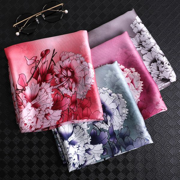 2020 new floral print silk scarf for women thin spring summer travel lady large shawls and wraps foulard, Blue;gray
2020 new floral print silk scarf for women thin spring summer travel lady large shawls and wraps foulard, Blue;gray