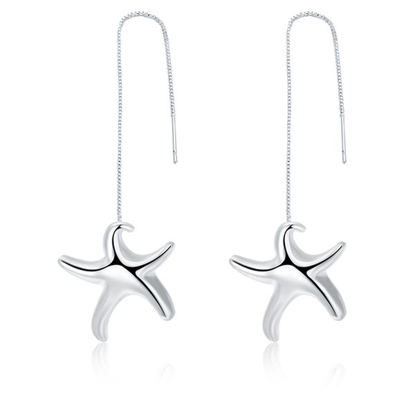 plated sterling silver fashion starfish pendant earrings dase906 size 10.8x1.4cm;new women's 925 silver plate dangle jewelry earrings
plated sterling silver fashion starfish pendant earrings dase906 size 10.8x1.4cm;new women's 925 silver plate dangle jewelry earrings
