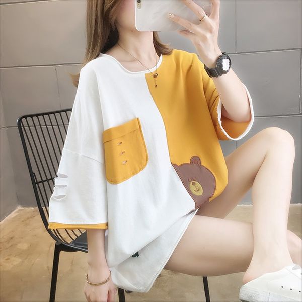 pure cotton short sleeve t-shirt women's summer t-shirt embroidery loose all-match fashion 2020ins super fire cec half sleeve embroider, White
pure cotton short sleeve t-shirt women's summer t-shirt embroidery loose all-match fashion 2020ins super fire cec half sleeve embroider, White