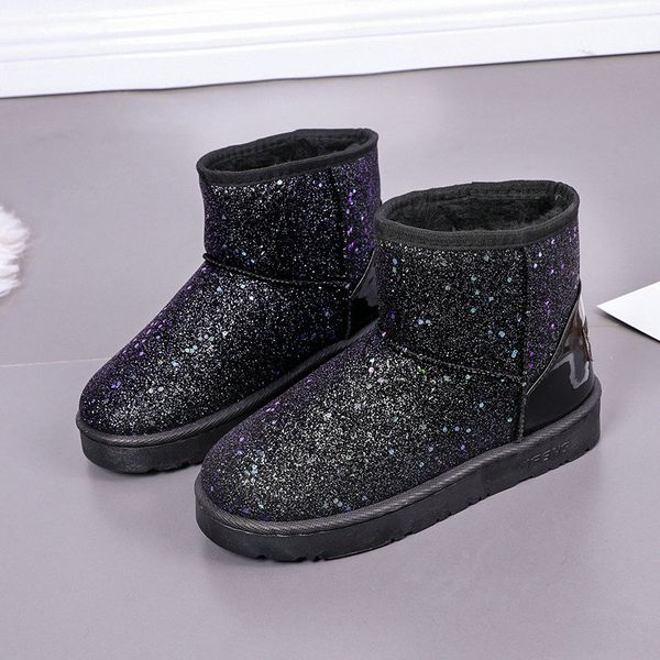 b3 size 36-40 girls colours sequined snow boots female short plush slip-on ankle boot woman soft sole shoes women winter shoe, Black
b3 size 36-40 girls colours sequined snow boots female short plush slip-on ankle boot woman soft sole shoes women winter shoe, Black