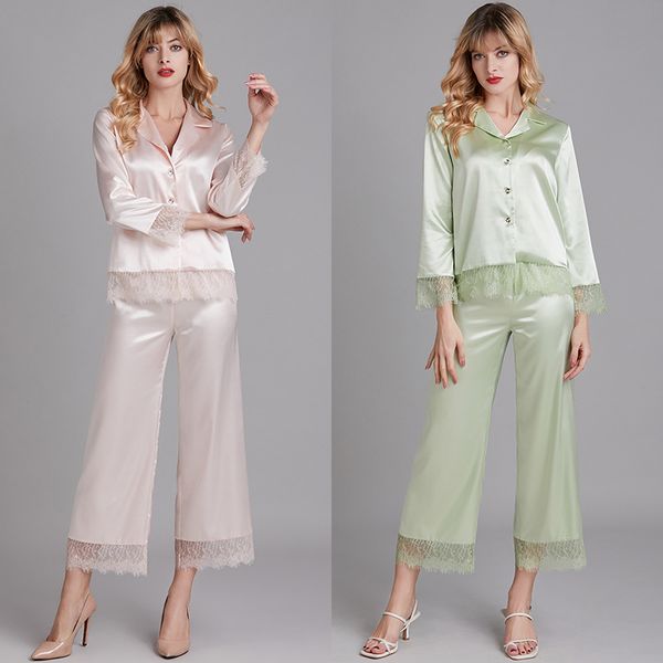 satin pijamas pyjamas ladies sleepwear silk nightwear soft lounge lace pajams women long sleeve turndown collar homewear, Black;red
satin pijamas pyjamas ladies sleepwear silk nightwear soft lounge lace pajams women long sleeve turndown collar homewear, Black;red
