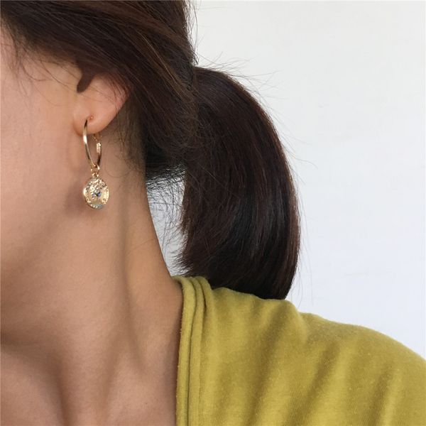 trendy gold color plating coin charm with hoop earring for woman girl, Golden;silver
trendy gold color plating coin charm with hoop earring for woman girl, Golden;silver