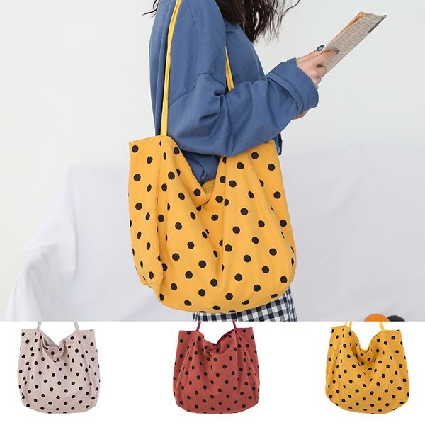 2020 new large-capacity shoulder bag ins dot large canvas capacity shoulder bag female simple wild student hand
2020 new large-capacity shoulder bag ins dot large canvas capacity shoulder bag female simple wild student hand