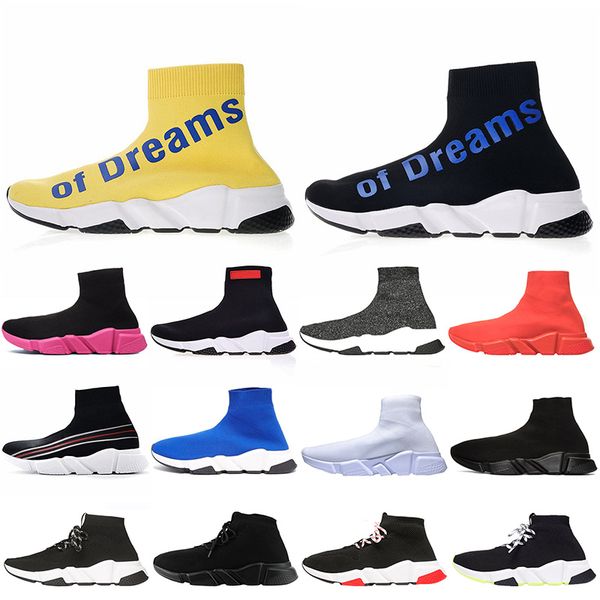 new designer sock shoes speed trainer casual shoes of dreams triple black white red blue pink yellow sock trainers sneakers
new designer sock shoes speed trainer casual shoes of dreams triple black white red blue pink yellow sock trainers sneakers