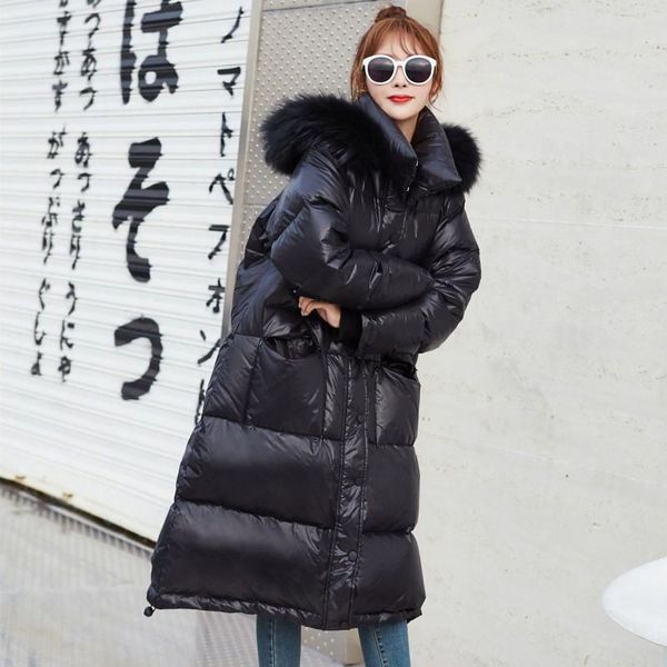 2019 new winter women real raccoon natural fur white duck down coat hooded warm thick loose jacket lady glossy casual parka c122, Black
2019 new winter women real raccoon natural fur white duck down coat hooded warm thick loose jacket lady glossy casual parka c122, Black