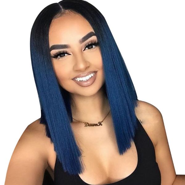 синтетический парик фронта шнурка бесклеевой короткий боб омбре темно-синий прямые термостойкие волокна волос средний пробор для женщин, Black
синтетический парик фронта шнурка бесклеевой короткий боб омбре темно-синий прямые термостойкие волокна волос средний пробор для женщин, Black