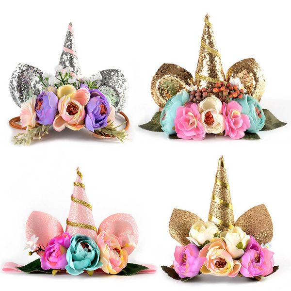 1 piece cute design elastic band ribbon flower with unicorn horn hair accessories rope baby hair accessories, Slivery;white
1 piece cute design elastic band ribbon flower with unicorn horn hair accessories rope baby hair accessories, Slivery;white
