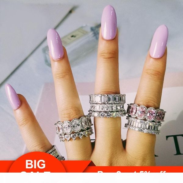 choucong design 925 sterling silver cz diamond gemstones wedding band eternity ring for women solid engagement anniversary fashion jewelry, Slivery;golden
choucong design 925 sterling silver cz diamond gemstones wedding band eternity ring for women solid engagement anniversary fashion jewelry, Slivery;golden