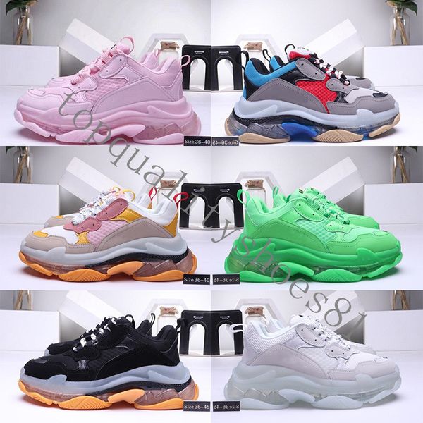 2020 fashion crystal bottom paris 17fw triple s mens designer sneakers vintage dad platform women luxury casual shoes tripler sports trainer, Black
2020 fashion crystal bottom paris 17fw triple s mens designer sneakers vintage dad platform women luxury casual shoes tripler sports trainer, Black