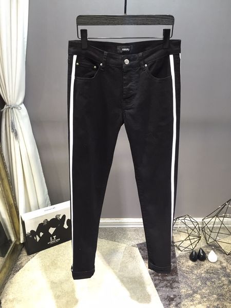 mens designer jeans fashion white side stripe stretch jeans skinny spliced ripped high stree biker denim pants us size 28-36, Blue
mens designer jeans fashion white side stripe stretch jeans skinny spliced ripped high stree biker denim pants us size 28-36, Blue