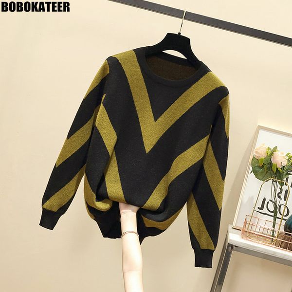 bobokateer fashion winter clothes oversized knit sweater women casual loose plus size pullover female pull jumper new fall 2019, White;black
bobokateer fashion winter clothes oversized knit sweater women casual loose plus size pullover female pull jumper new fall 2019, White;black