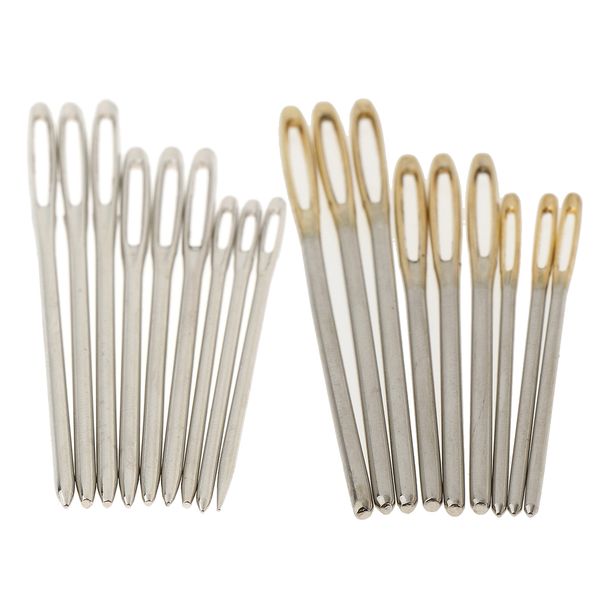 18 pieces stainless steel embroidery hand sewing needles embroidery needle, Black
18 pieces stainless steel embroidery hand sewing needles embroidery needle, Black