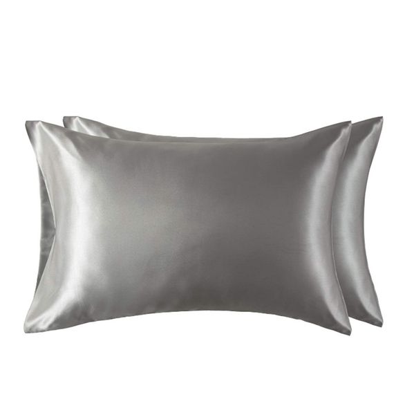 satin pillowcase for hair and skin, 2-pack - queen size (20x30 inches) pillow cases - satin pillow covers with zipper
satin pillowcase for hair and skin, 2-pack - queen size (20x30 inches) pillow cases - satin pillow covers with zipper