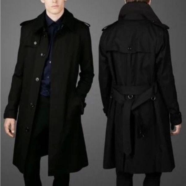 autumn new personality slim single-breasted men's trench coat men's business casual mid-length long trench coat, Tan;black
autumn new personality slim single-breasted men's trench coat men's business casual mid-length long trench coat, Tan;black