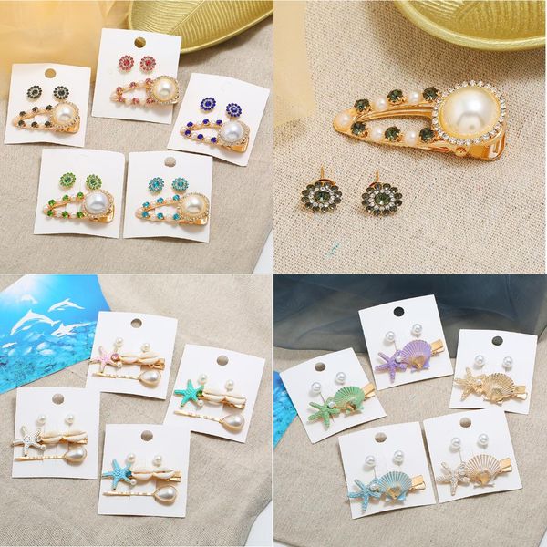 exquisite barrettes & earrings jewelry set for women with inlay faux pearl /rhinestone/shell design female hair pins & kolczyki, Slivery;golden
exquisite barrettes & earrings jewelry set for women with inlay faux pearl /rhinestone/shell design female hair pins & kolczyki, Slivery;golden