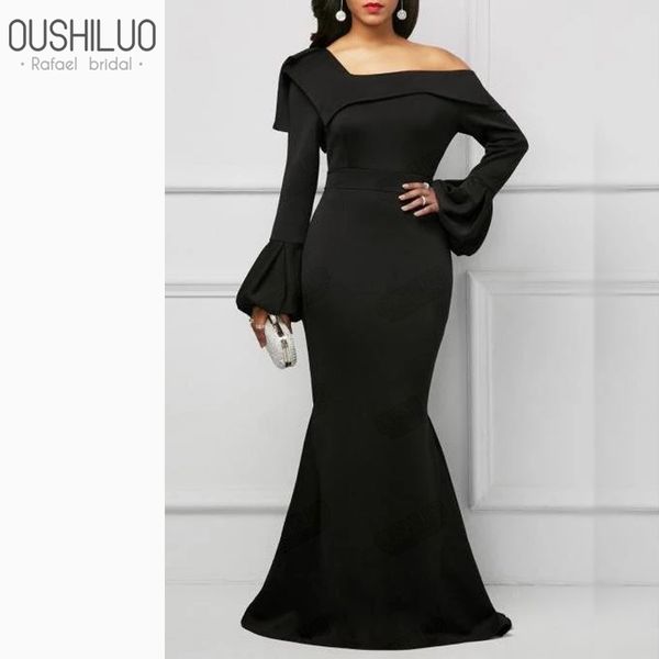 black satin mermaid long formal evening dress puff sleeves bishop tiered backless one shoulder trumpet bandage party wear, White;black
black satin mermaid long formal evening dress puff sleeves bishop tiered backless one shoulder trumpet bandage party wear, White;black
