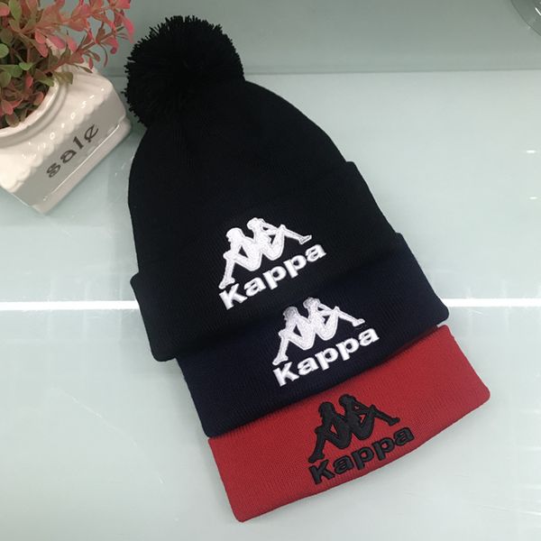 

2018 kap pa embroidered beanie men women beanie ca ual knitted kateboard kull cap outdoor couple tide hat