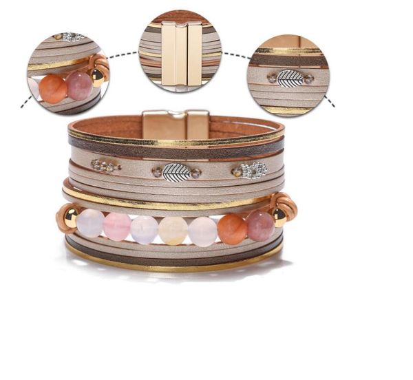 горячие bohemian pearl кристалл кожаный браслет женщина pulseira магнитная пряжка многослойный браслет женщин мира, Golden;silver
горячие bohemian pearl кристалл кожаный браслет женщина pulseira магнитная пряжка многослойный браслет женщин мира, Golden;silver
