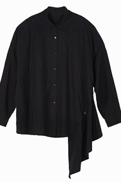 men's casual shirts s~6xl fashionable and irregular shirt barber high street retro plus size long sleeve, White;black
men's casual shirts s~6xl fashionable and irregular shirt barber high street retro plus size long sleeve, White;black