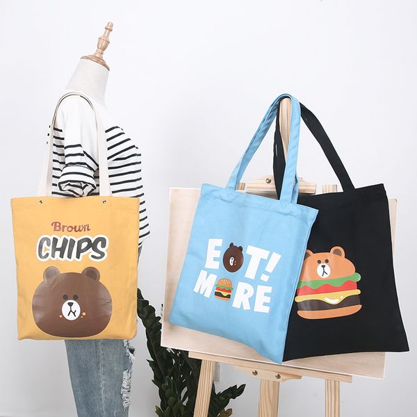 1pc cotton canvas printed cartoon shopping tote shoulder bag 4 colors to choose 1013-1
1pc cotton canvas printed cartoon shopping tote shoulder bag 4 colors to choose 1013-1