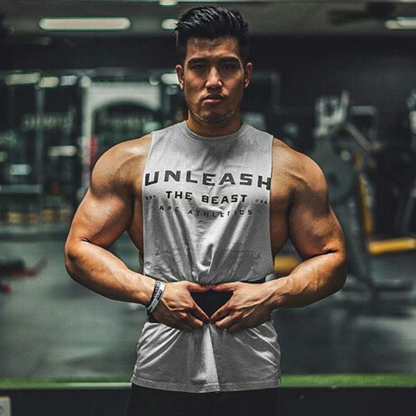 new fitness vest men's loose sports sleeveless i-shaped muscles european trend training elastic short sleeves 9736, White;black
new fitness vest men's loose sports sleeveless i-shaped muscles european trend training elastic short sleeves 9736, White;black