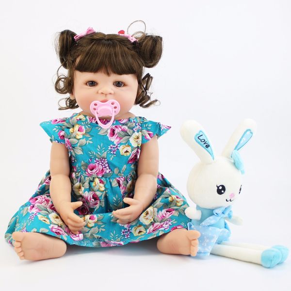 22inch 55cm full silicone body reborn baby doll toy for girl vinyl newborn princess babies alive bebe boneca bathe toy birthday gift
22inch 55cm full silicone body reborn baby doll toy for girl vinyl newborn princess babies alive bebe boneca bathe toy birthday gift