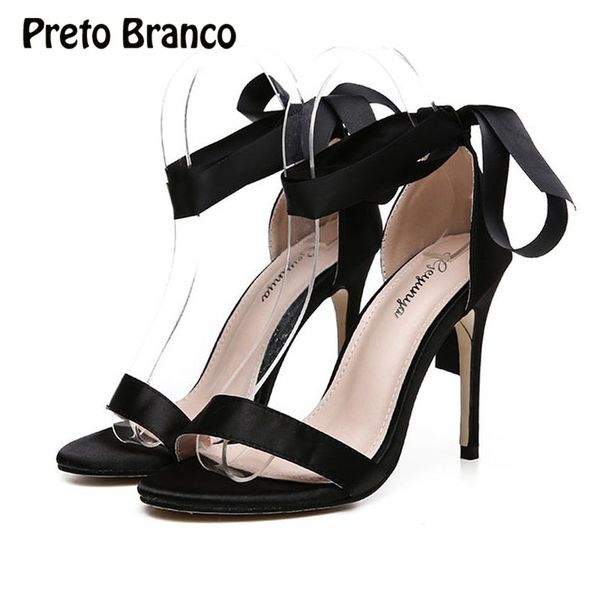 preto branco 2020 summer new fashion word with straps fine heel women's shoes hollow silk bow high heel women's sandals, Black
preto branco 2020 summer new fashion word with straps fine heel women's shoes hollow silk bow high heel women's sandals, Black