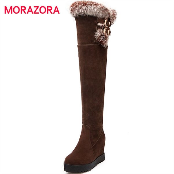 morazora big size super high heel women boots autumn winter round toe platform boots height increasing over the knee, Black
morazora big size super high heel women boots autumn winter round toe platform boots height increasing over the knee, Black