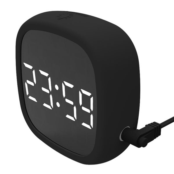 led digital display alarm clock snooze alarm clock with dimmable and sound control function for bedroom office travel - black
led digital display alarm clock snooze alarm clock with dimmable and sound control function for bedroom office travel - black