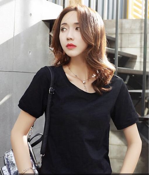 fashion-fashion girls women t shirt ladies quality cotton tshirt plue size short sleeve loose fit femme style model, White
fashion-fashion girls women t shirt ladies quality cotton tshirt plue size short sleeve loose fit femme style model, White