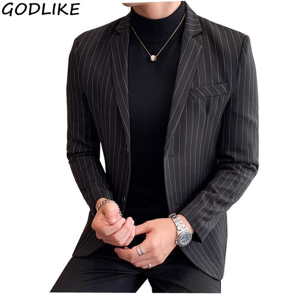 striped blazer mens slim fit blazer coats masculino business casual mens stylish autumn striped suit jackets, White;black
striped blazer mens slim fit blazer coats masculino business casual mens stylish autumn striped suit jackets, White;black