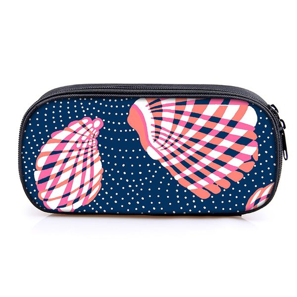 beach creatures print cosmetic bag korean style women makeup bag pouch toiletry waterproof makeup organizer case necessaire