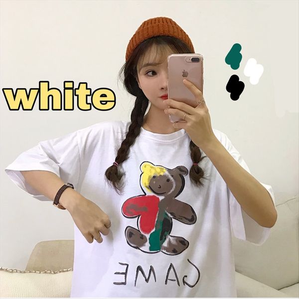 ins super fire short-sleeved t-shirt women's foreign style t-shirt underpants hong kong flavor 2020 loose fashion cool girl cartoon wei, White
ins super fire short-sleeved t-shirt women's foreign style t-shirt underpants hong kong flavor 2020 loose fashion cool girl cartoon wei, White
