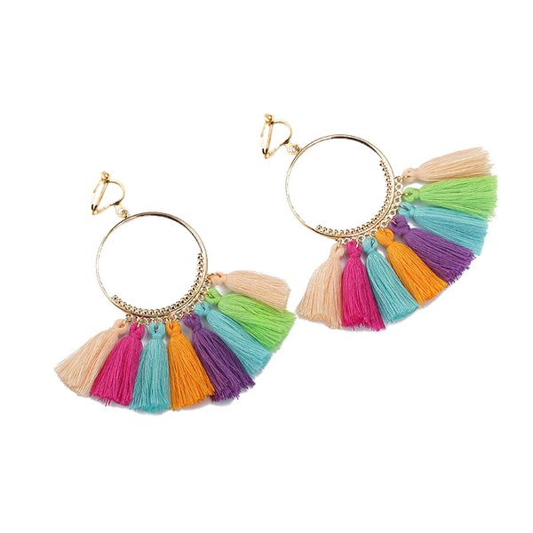 bohemian handmade long tassel clip on earrings no pierced for women vintage statement tassel earrings fashion party jewelry gift, Silver
bohemian handmade long tassel clip on earrings no pierced for women vintage statement tassel earrings fashion party jewelry gift, Silver