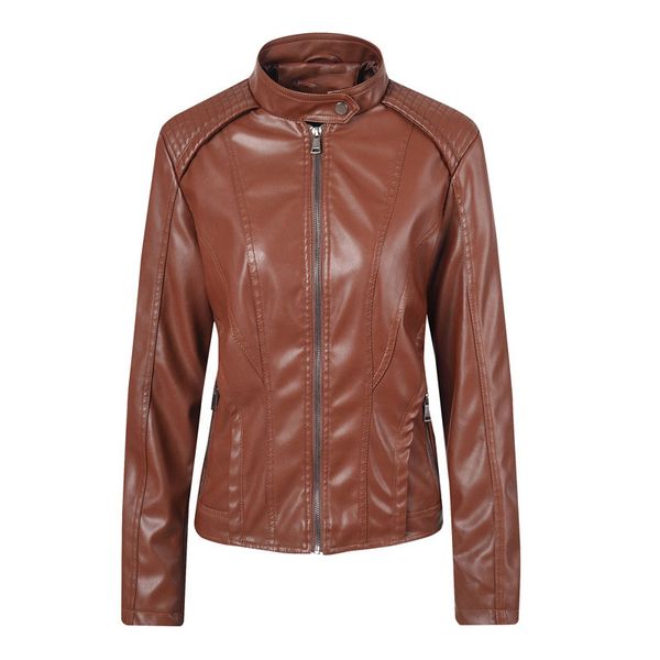 2019 autumn women slim pu leather jacket motorcycle bike jacket club casual coat, Black
2019 autumn women slim pu leather jacket motorcycle bike jacket club casual coat, Black