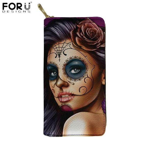 forudesigns skull girl women pu leather wallets design female clutch money bags spring travel card holder purse for ladies, Red;black
forudesigns skull girl women pu leather wallets design female clutch money bags spring travel card holder purse for ladies, Red;black