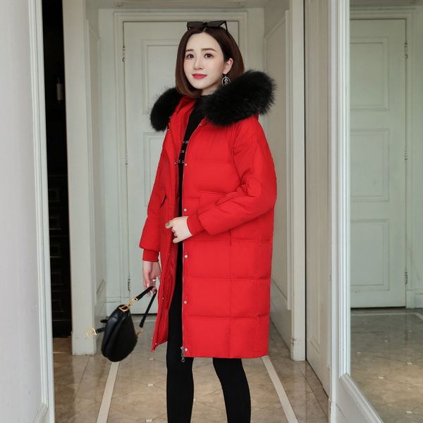 women winter jacket cotton padded warm thicken big fur collar ladies cusual long coats parka womens jackets, Black
women winter jacket cotton padded warm thicken big fur collar ladies cusual long coats parka womens jackets, Black