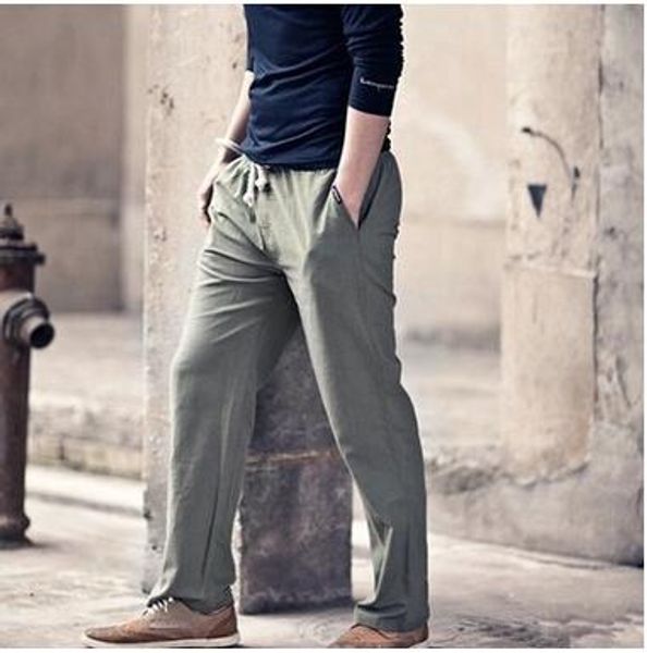wholesale-mens linen pants 2016 summer style joggers solid color casual loose cotton and linen sweatpants trousers for men, Black
wholesale-mens linen pants 2016 summer style joggers solid color casual loose cotton and linen sweatpants trousers for men, Black
