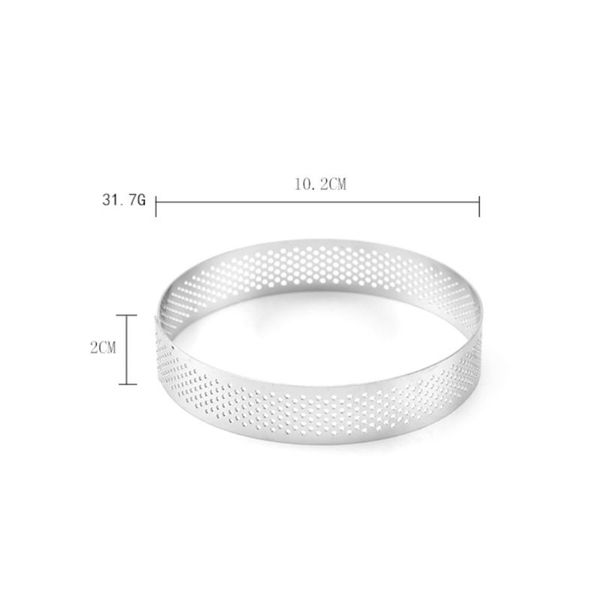 perforated cake ring mould 304 stainless steel mousse round fixing model cookie cutter diy baking tool for home kitchen bakeshop
perforated cake ring mould 304 stainless steel mousse round fixing model cookie cutter diy baking tool for home kitchen bakeshop