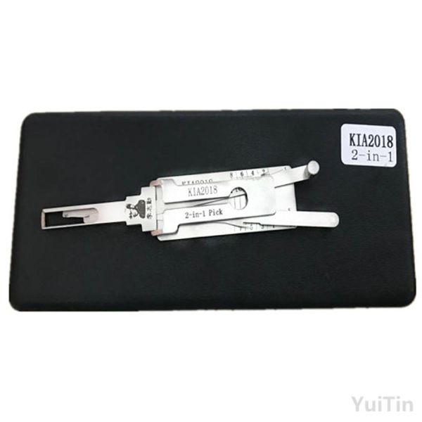 New Lishi for Kia2018 2-in-1 Lock Pick and Decoder Set for Kia Auto Locksmith Tools
New Lishi for Kia2018 2-in-1 Lock Pick and Decoder Set for Kia Auto Locksmith Tools