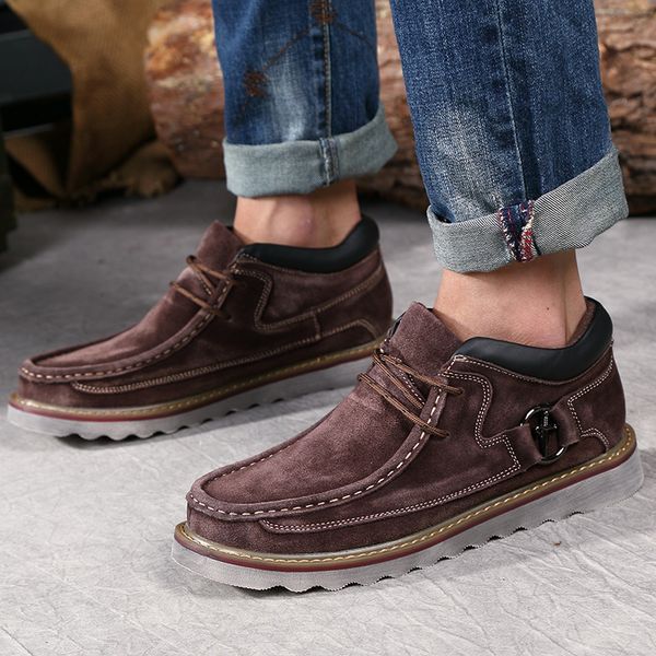 mens boots autumn genuine leather boots man shoes winter plush warm snow flat lace-up men's casual shoes 38-45, Black
mens boots autumn genuine leather boots man shoes winter plush warm snow flat lace-up men's casual shoes 38-45, Black