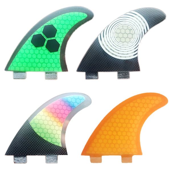 

Новый Tri плавник Surfboard Ласты 3шт Набор для FCS коробки G5 размера стекловолокна Honeycomb