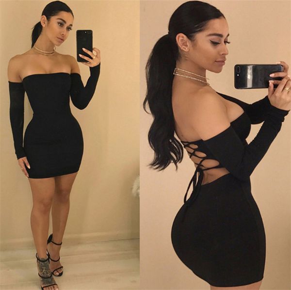 bandage dress new black white dress long sleeve hollow out solid pencil bodycon dress slash neck dresses, Black;gray
bandage dress new black white dress long sleeve hollow out solid pencil bodycon dress slash neck dresses, Black;gray