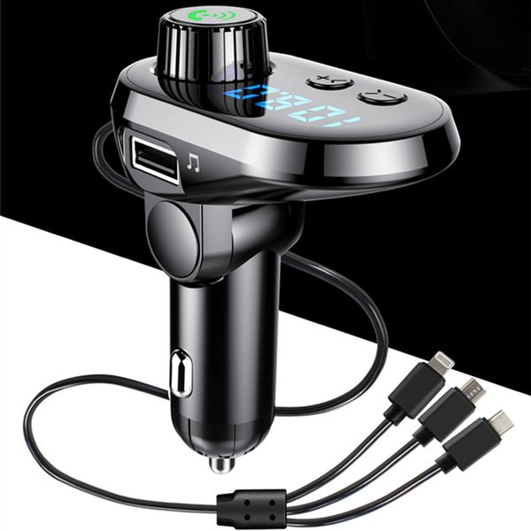 car kit bluetooth 5.0 fm transmitter wireless hands auto lcd display mp3 player fast charger fm modulator car accessories
car kit bluetooth 5.0 fm transmitter wireless hands auto lcd display mp3 player fast charger fm modulator car accessories