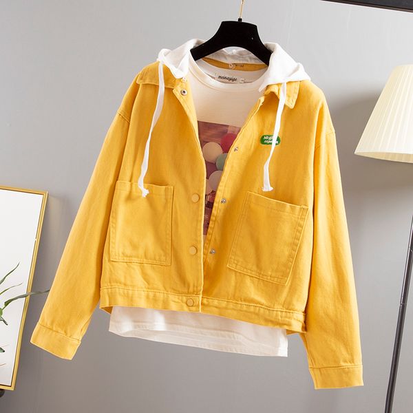 spring autumn new women basic denim jackets female big pockets casual long sleeves coats hooded jeans jacket harajuku outerwear, Black;brown
spring autumn new women basic denim jackets female big pockets casual long sleeves coats hooded jeans jacket harajuku outerwear, Black;brown