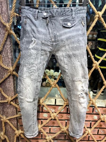 2019 mens badge rips stretch black jeans fashion designer slim fit washed motocycle denim pants panelled hip hop trousers #5269, Blue
2019 mens badge rips stretch black jeans fashion designer slim fit washed motocycle denim pants panelled hip hop trousers #5269, Blue