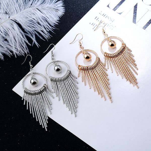 fashion vintage swing earrings for women jewelry shiny tassel earring long drop dangle statement earring wholesale, Silver
fashion vintage swing earrings for women jewelry shiny tassel earring long drop dangle statement earring wholesale, Silver